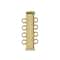 John Bead Beadwork Findings Gold Tube Slide Clasp, 2ct.